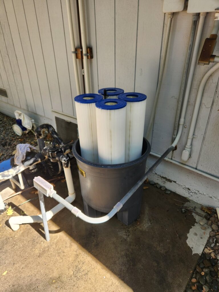 New pool filter cartridges installed in Roseville, CA